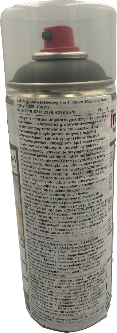 Farba w sprayu do maszyn Volvo – 400 ml (kolor szary)