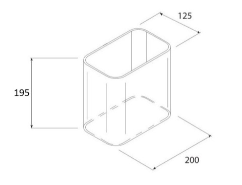 Zbiornik na smar prostokątny 3kg do pomp Groeneveld OnePlus / Twin / SingleLine / TriPlus
