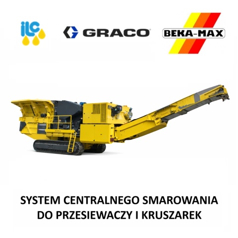 Zestaw centralnego smarowania do kruszarek oraz przesiewaczy